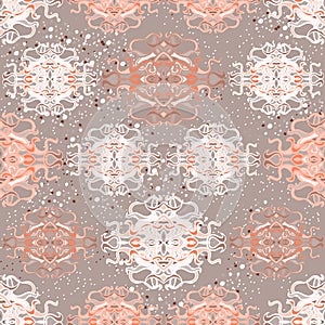 Seamless pattern with colorful abstract shape