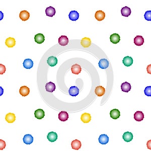 Seamless pattern of colorful blobs