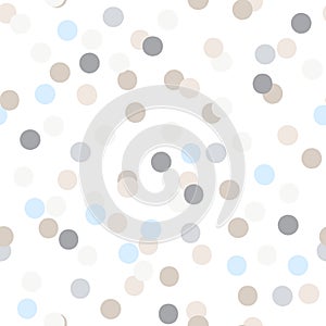 Seamless vector pattern of colorful party confetti