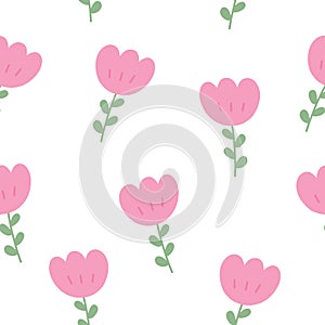 Flower seamless pattern Colorful flower background