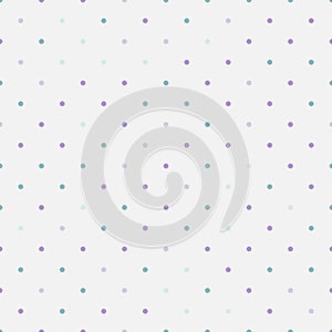 Seamless pattern with colorful pastel polka dots photo