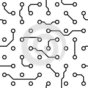 Seamless pattern - computer circuit board