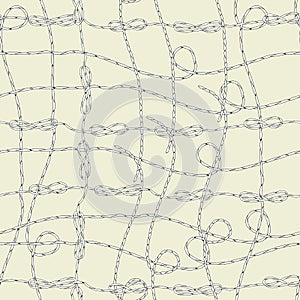 Seamless pattern with cord