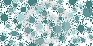 Seamless pattern coronavirus