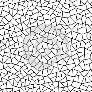 Seamless pattern.The cracks texture white and black.