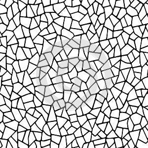 Seamless pattern.The cracks texture white and black.