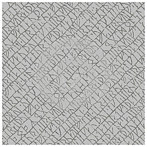 Seamless pattern depicting a stone with runic text.