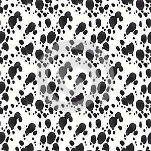 Seamless pattern. Design animal print pattern texture skins Dalmatians