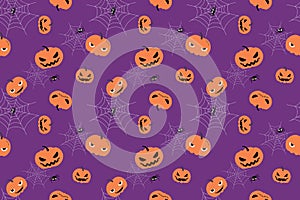 Seamless pattern design with Halloween holiday