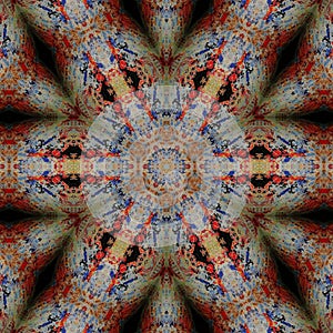 Seamless pattern design of the oriental carpet texture