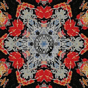 Seamless pattern design of the oriental carpet texture