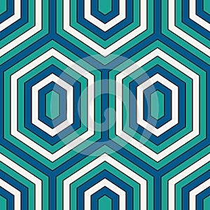 Seamless pattern with diamonds. Turtle shell motif. Honeycomb wallpaper. Repeated rhombuses and lozenges figures