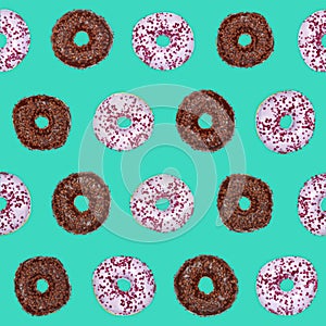 Seamless pattern of donut