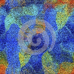 Seamless pattern with dotted geometric drawing