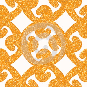 Seamless pattern with dotted geometric drawing