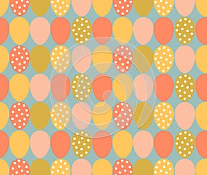 Seamless pattern, Easter eggs. Vector illustration