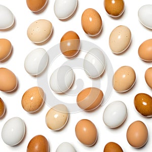 Seamless Pattern of Eggs