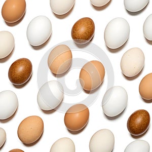 Seamless Pattern of Eggs