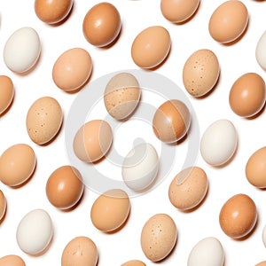 Seamless Pattern of Eggs
