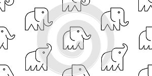 Seamless pattern with Elephants