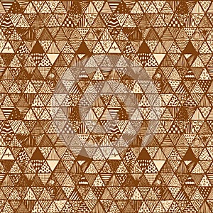 Seamless pattern of equilateral triangles.