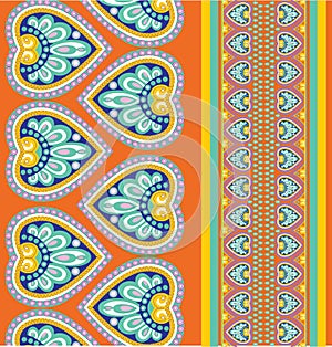 Seamless pattern with ethno motives