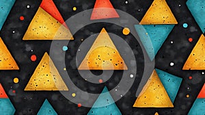 Abstract Triangle Pattern Colorful Design