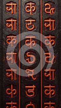 Seamless Infernal Script Pattern â Glowing Demonic Runes