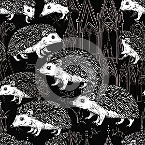 Hedgehogs and Gothic Architecture Pattern