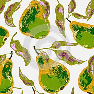 stylized hand-drawn nature motifs