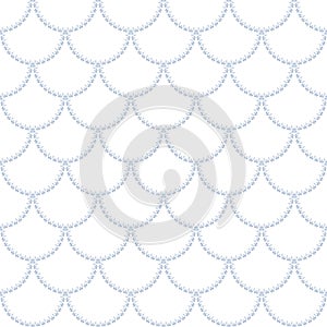 Seamless pattern in fish scale design
