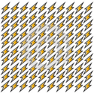 Seamless pattern of Flash lightning bolt