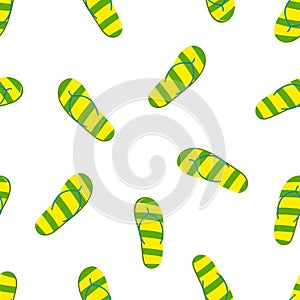 Seamless pattern with flipflops