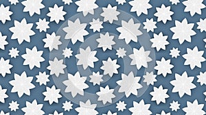 seamless pattern floral background in scandinavian stylewith neutral and cold colors