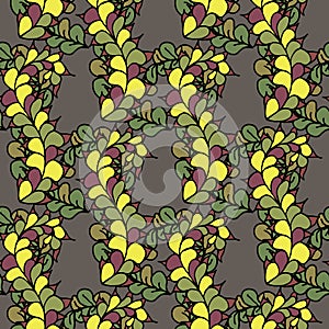 Seamless pattern with floral elements