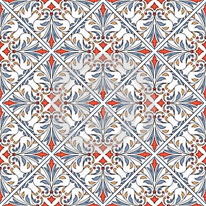 Seamless pattern with floral elements. Seamless template for your design.