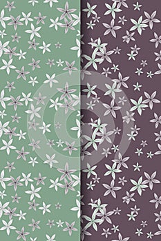 Seamless Pattern FloralVector for Background and textures