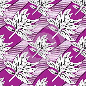 Seamless pattern with floral vector, Indonesian batik motif