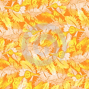 Seamless pattern with flowers