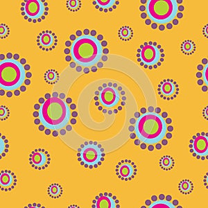 Seamless pattern with flowers