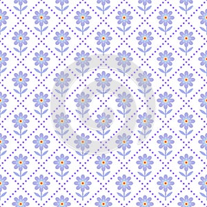 Seamless pattern with flowers