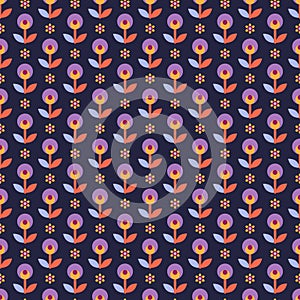 Seamless pattern with flowers