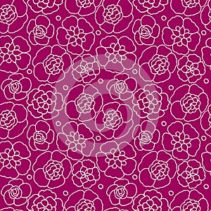 Seamless pattern, flowers on a blue bacseamless pattern, flowers on a pink background, hand drawingkground, hand drawing