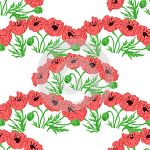 Seamless pattern flowers. The decorative elements incorporated seamless patterns botanical motifs, adding touch elegance