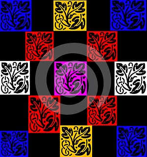 Seamless pattern with flowers design