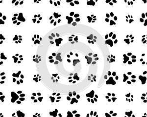 Seamless footprints of cats
