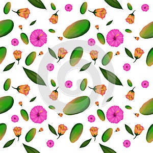 seamless pattern fruit background. wallpaper, Fabric, clothing, scarf, carpet.