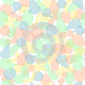 Seamless Pattern with Fruits