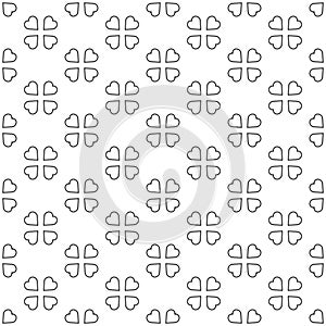 Seamless pattern geometric.Black and white background