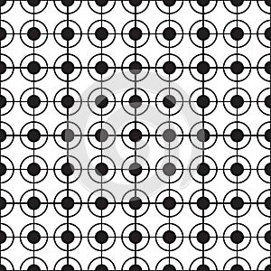 Seamless pattern geometric.Black and white background